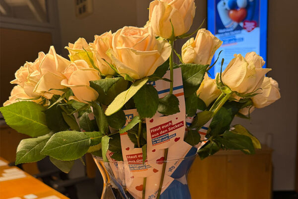 Rosen für die Kunden.