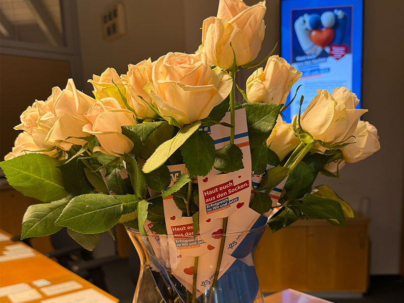 Rosen für die Kunden.