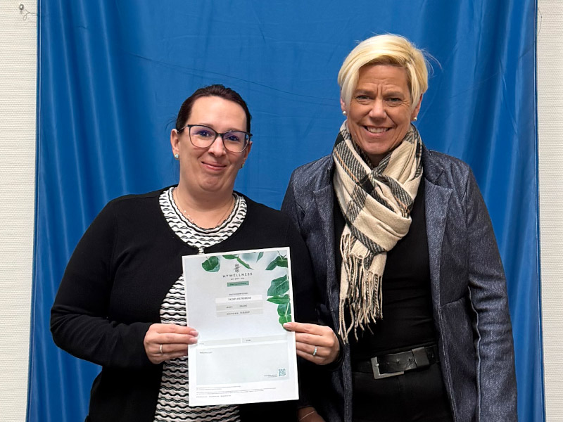 Gewinnerin der Valentinstagsaktion.
