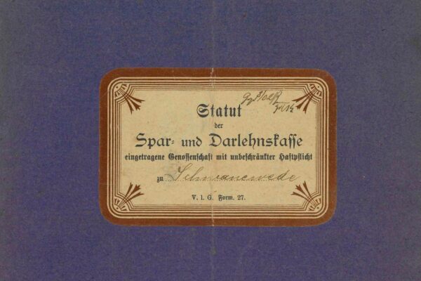 Die ersten Spareinlagen